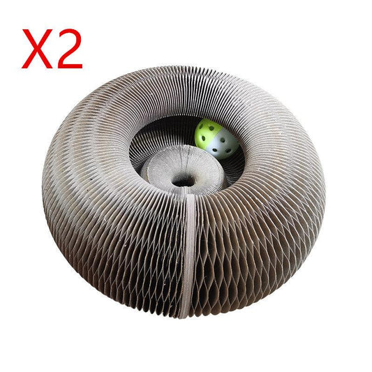 Magic Claw Haven: 2-In-1 Foldable Cat Scratcher & Play Zone