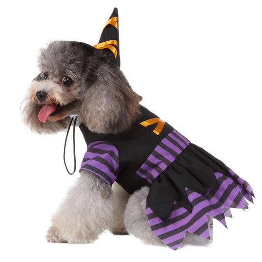 Funny Halloween Pet Costume Skirt - Purple Acrylic Skirt For Dogs-1
