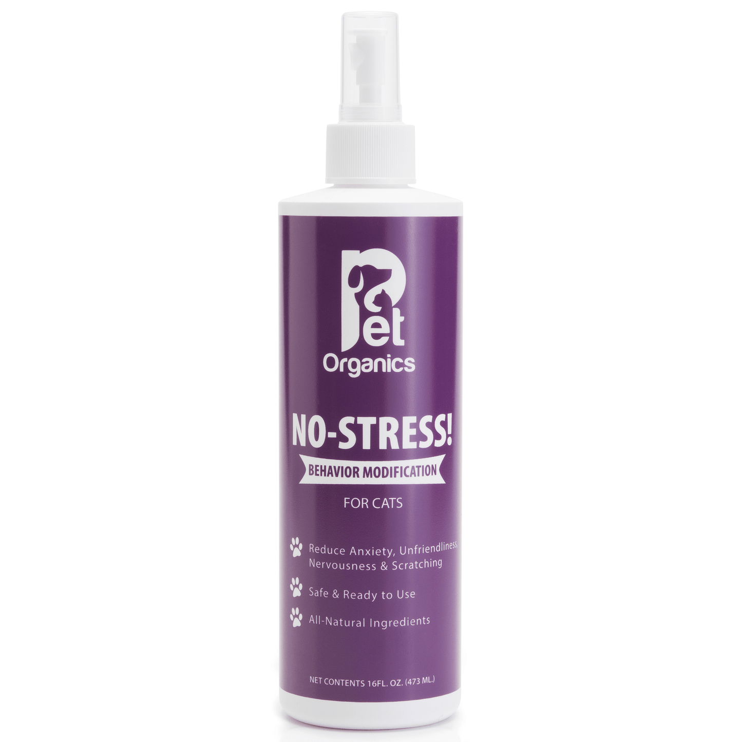 Pet Organics No-Stress Formula for Cats - Anxiety Relief & Behavioural