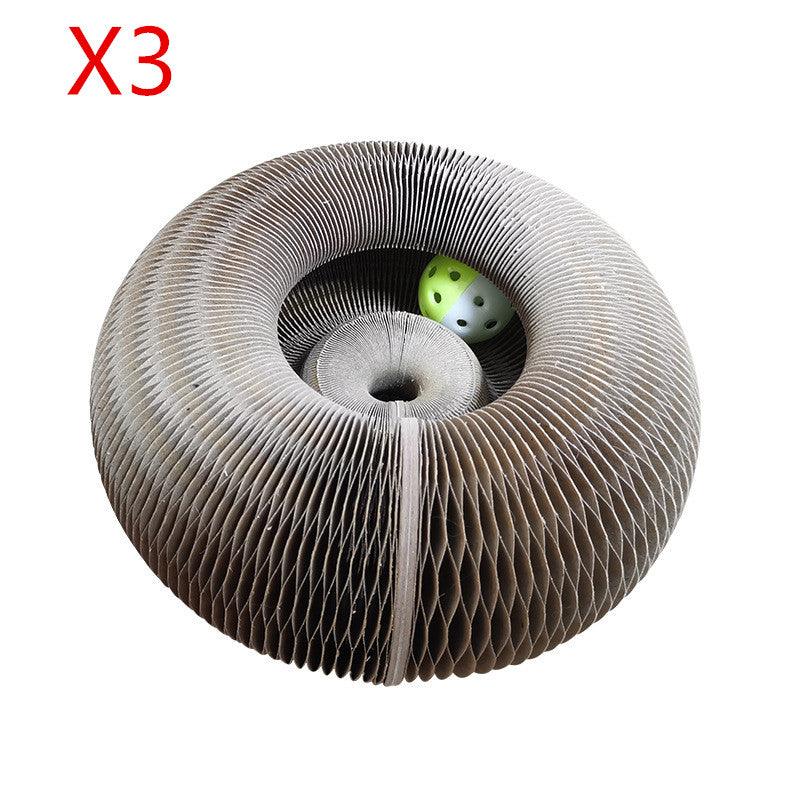 Magic Claw Haven: 2-In-1 Foldable Cat Scratcher & Play Zone