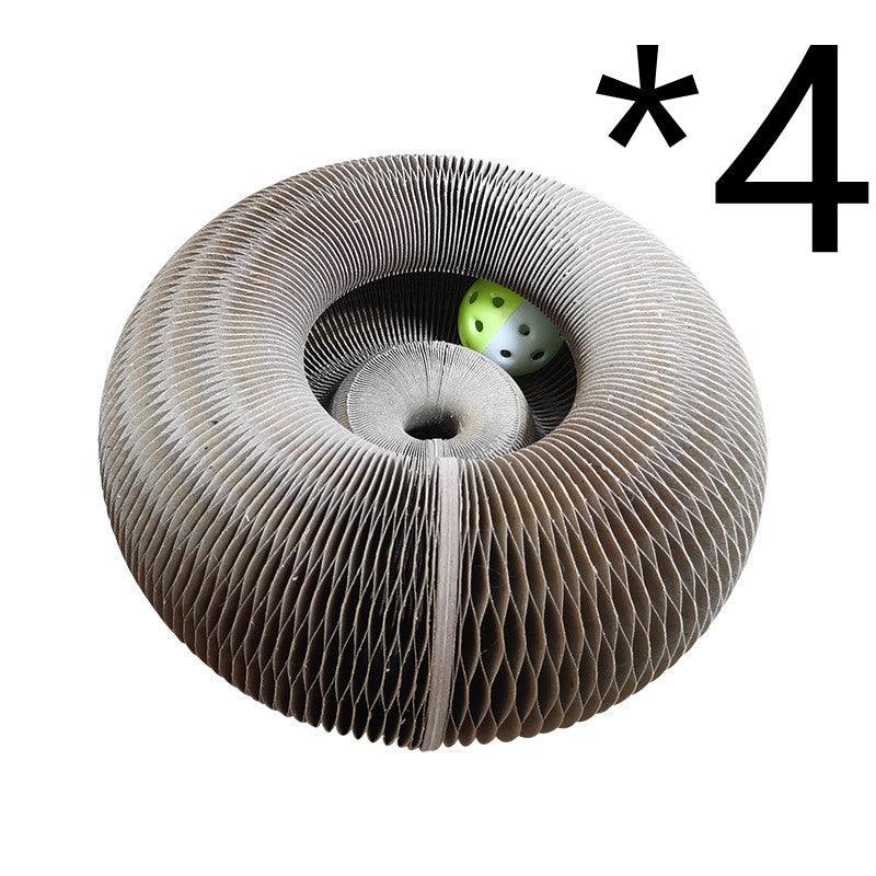 Magic Claw Haven: 2-In-1 Foldable Cat Scratcher & Play Zone