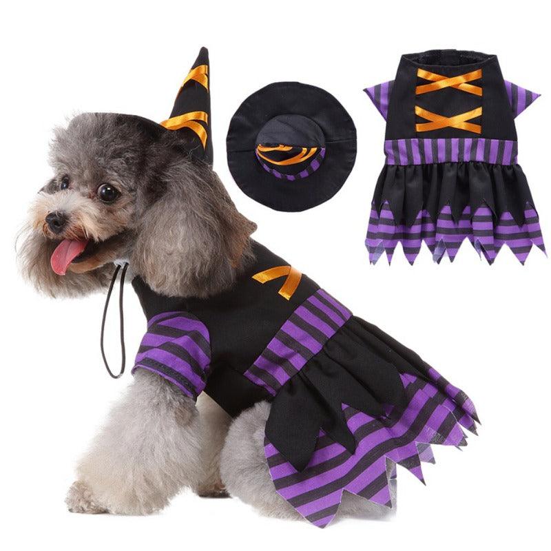 Funny Halloween Pet Costume Skirt - Purple Acrylic Skirt For Dogs-4