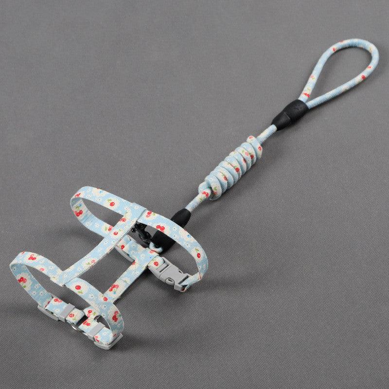 Anti-Tug Floral Cat Leash-6