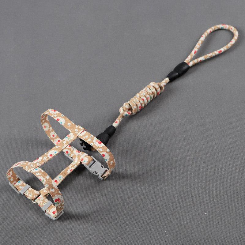 Anti-Tug Floral Cat Leash-5