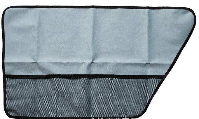 Car Pet Mat Side Door Protector - Anti-Scratch & Anti-Kick Oxford Cloth Protection Mat - Set Of 2