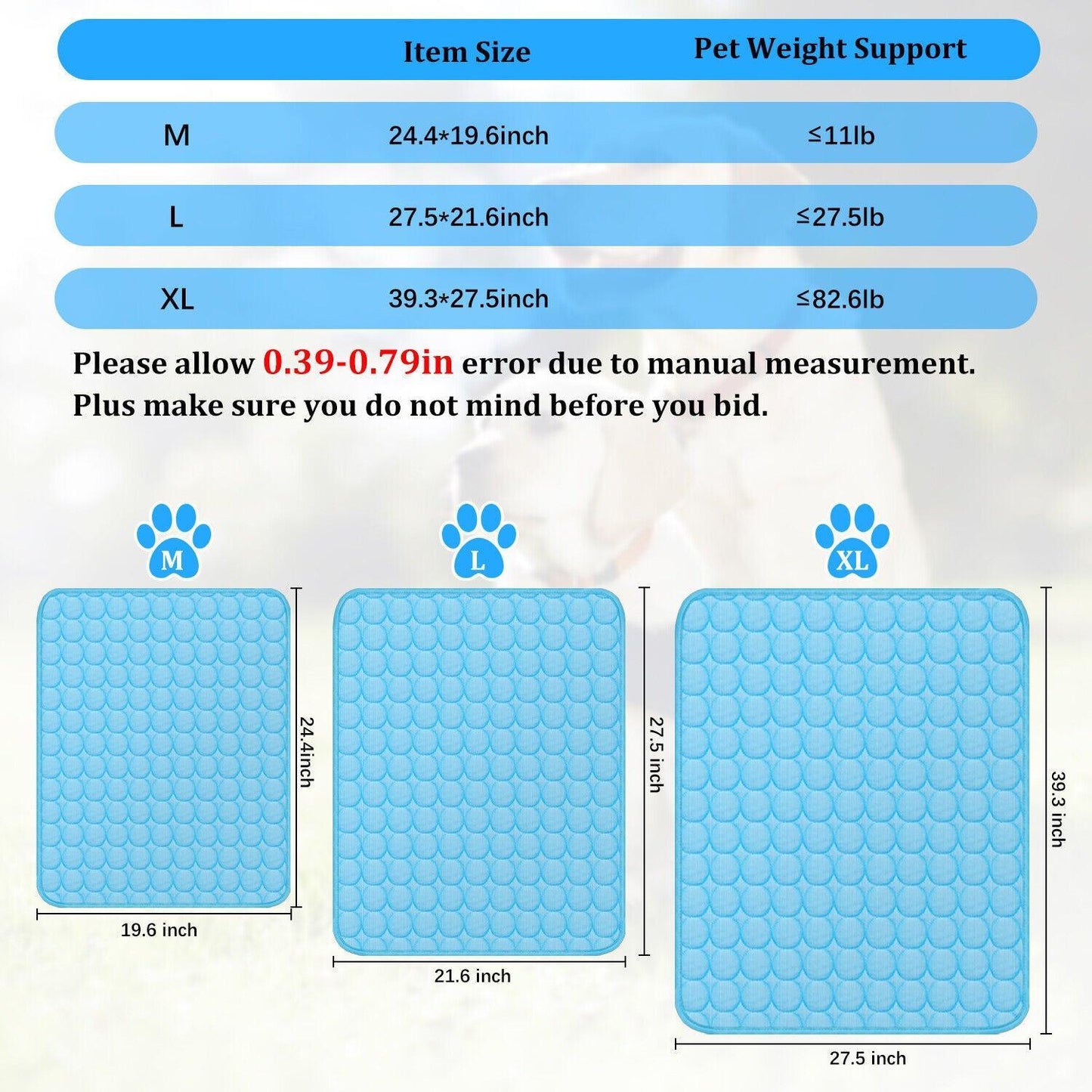 Cool Comfort Pet Cooling Mat