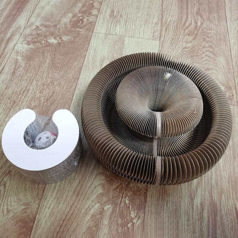 Magic Claw Haven: 2-In-1 Foldable Cat Scratcher & Play Zone