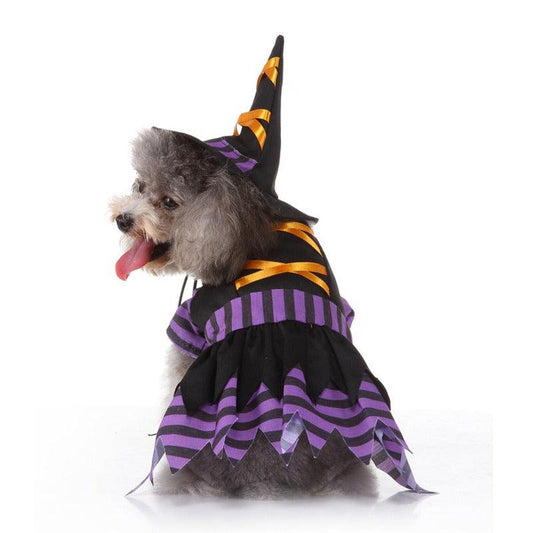 Funny Halloween Pet Costume Skirt - Purple Acrylic Skirt For Dogs-0