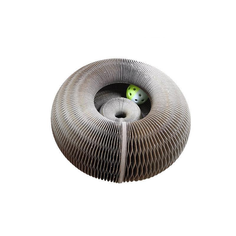 Magic Claw Haven: 2-In-1 Foldable Cat Scratcher & Play Zone